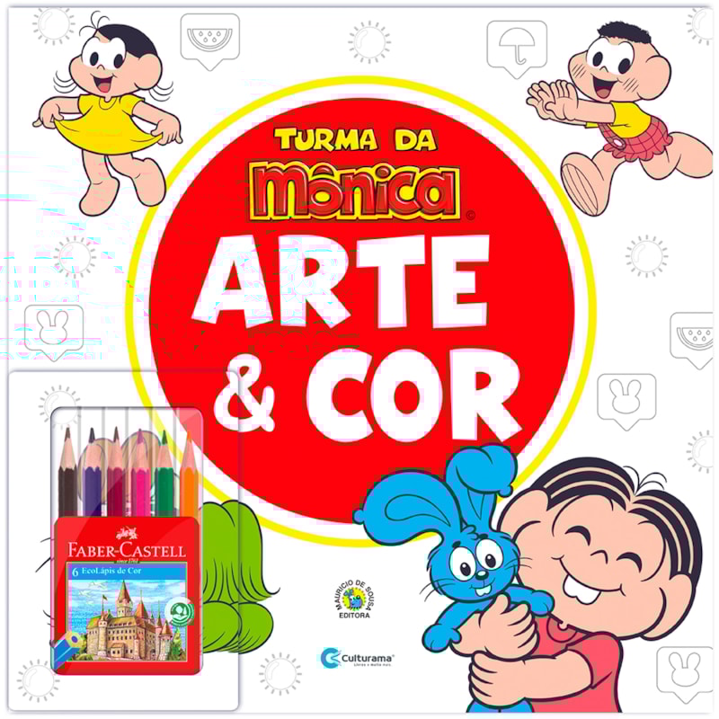 ARTE E COR COM LÁPIS DE COR TURMA DA MÔNICA