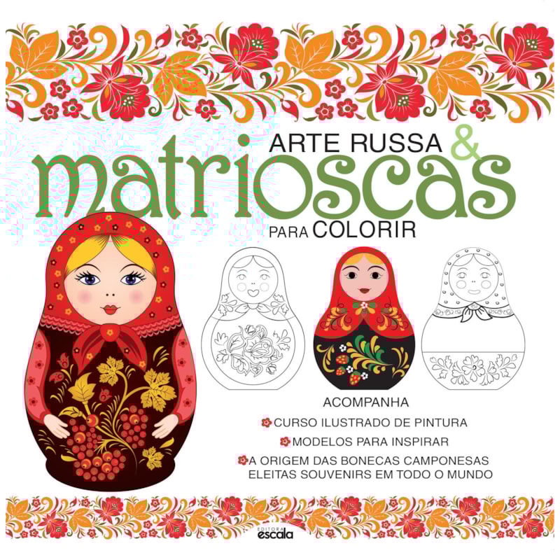 ARTE RUSSA E MATRIOSCAS PARA COLORIR