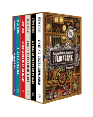 AS EXTRAORDINÁRIAS VIAGENS DE JÚLIO VERNE - BOX COM 6 LIVROS
