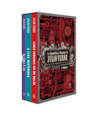 AS MAGNÍFICAS VIAGENS DE JÚLIO VERNE - BOX COM 3 LIVROS