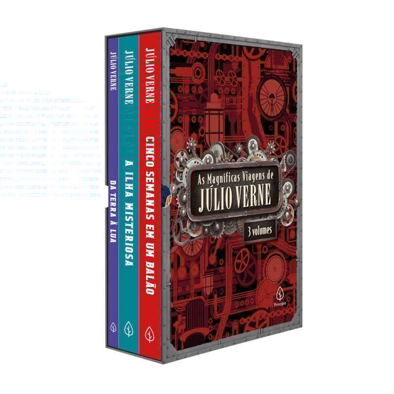 AS MAGNÍFICAS VIAGENS DE JÚLIO VERNE - BOX COM 3 LIVROS