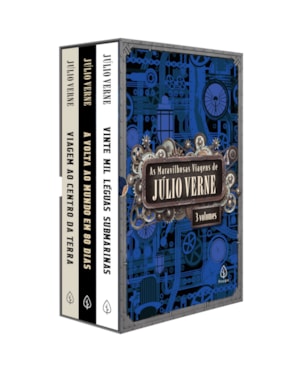 AS MARAVILHOSAS VIAGENS DE JÚLIO VERNE - BOX COM 3 LIVROS