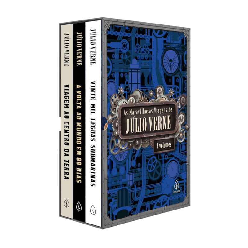AS MARAVILHOSAS VIAGENS DE JÚLIO VERNE - BOX COM 3 LIVROS