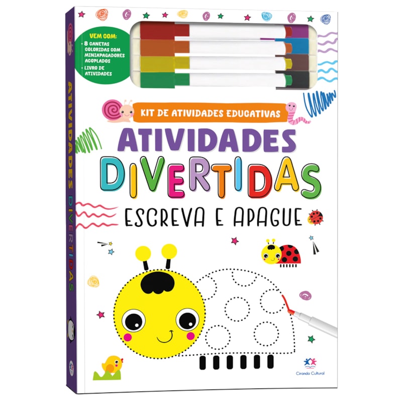 ATIVIDADES DIVERTIDAS - KIT ESCREVA E APAGUE