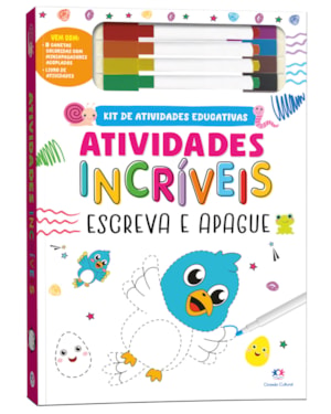 Atividades incríveis - Kit escreva e apague