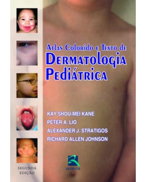Atlas colorido e texto de dermatologia pediátrica