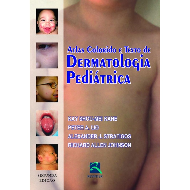 Atlas colorido e texto de dermatologia pediátrica