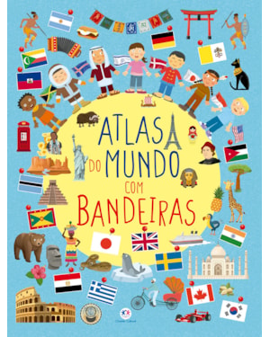 ATLAS DO MUNDO COM BANDEIRAS