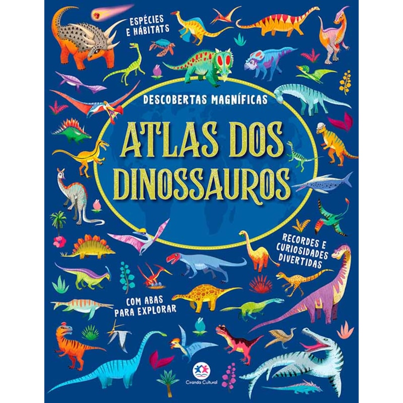 ATLAS DOS DINOSSAUROS - DESCOBERTAS MAGNÍFICAS COM ABAS PARA EXPLORAR