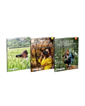 AULAS DE FOTOGRAFIA - COLEÇÃO COMPLETA (3 LIVROS)