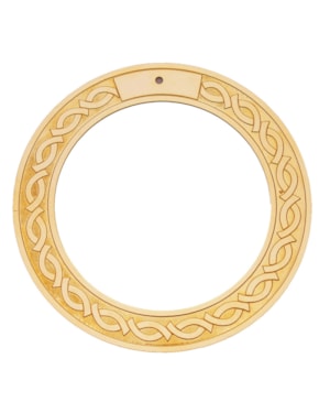 AURÉOLA 3CM DE DIAMETRO DOURADO