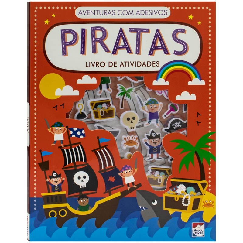 AVENTURAS COM ADESIVOS - LIVRO DE ATIVIDADES: PIRATAS