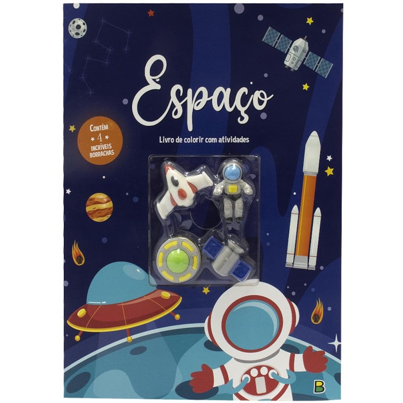 AVENTURAS COM BORRACHAS - COLORIR & ATIVIDADES: ESPAÇO