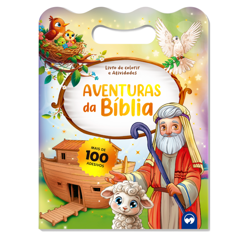 AVENTURAS DA BÍBLIA: LIVRO DE COLORIR E ATIVIDADES COM MAIS DE 100 ADESIVOS DIVERTIDOS