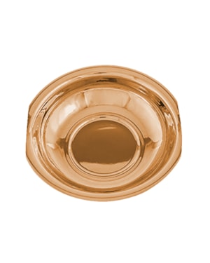 BACIA 16CM DE LARGURA DOURADA