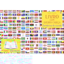 BANDEIRAS DO MUNDO: LIVRO COM QUEBRA-CABEÇA