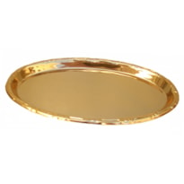 BANDEJA OVAL 23CM DE COMPRIMENTO DOURADO