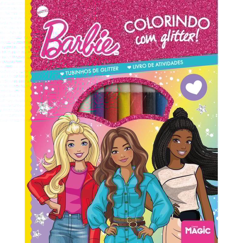 BARBIE - COLORINDO COM GLITTER
