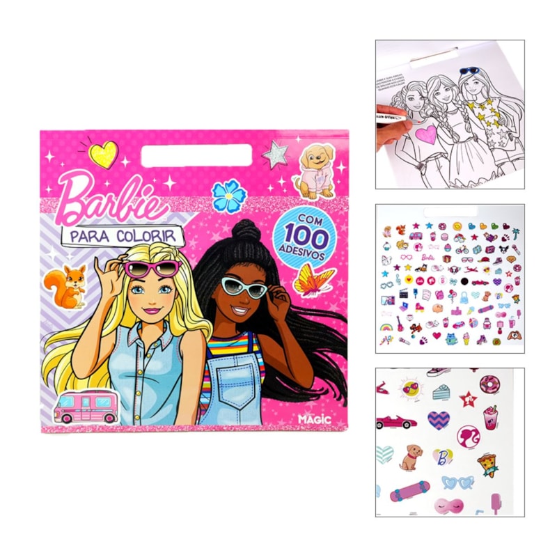 BARBIE - COM 100 ADESIVOS