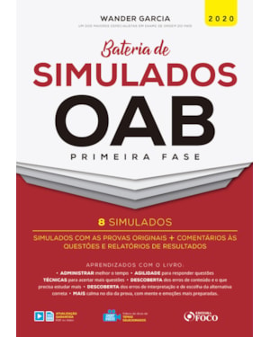 BATERIA DE SIMULADOS OAB 1ª FASE - 1ª ED - 2020