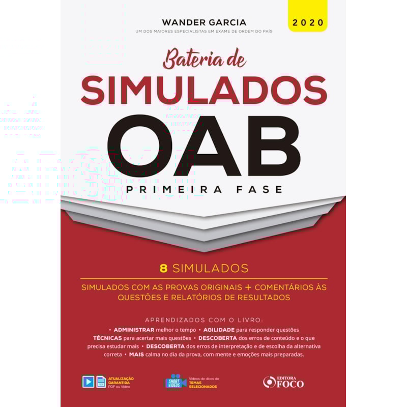 BATERIA DE SIMULADOS OAB 1ª FASE - 1ª ED - 2020