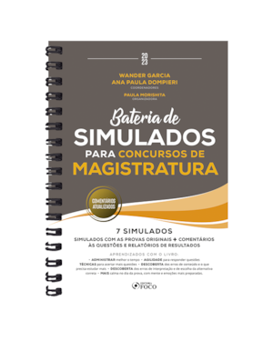 BATERIA DE SIMULADOS PARA CONCURSOS DE MAGISTRATURA - 1ª ED - 2023