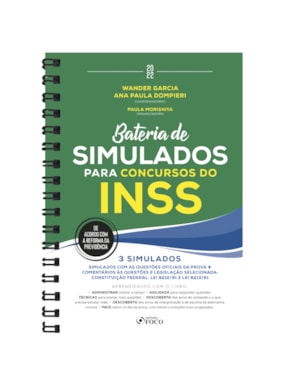 BATERIA DE SIMULADOS PARA CONCURSOS DO INSS - 1ª ED - 2022