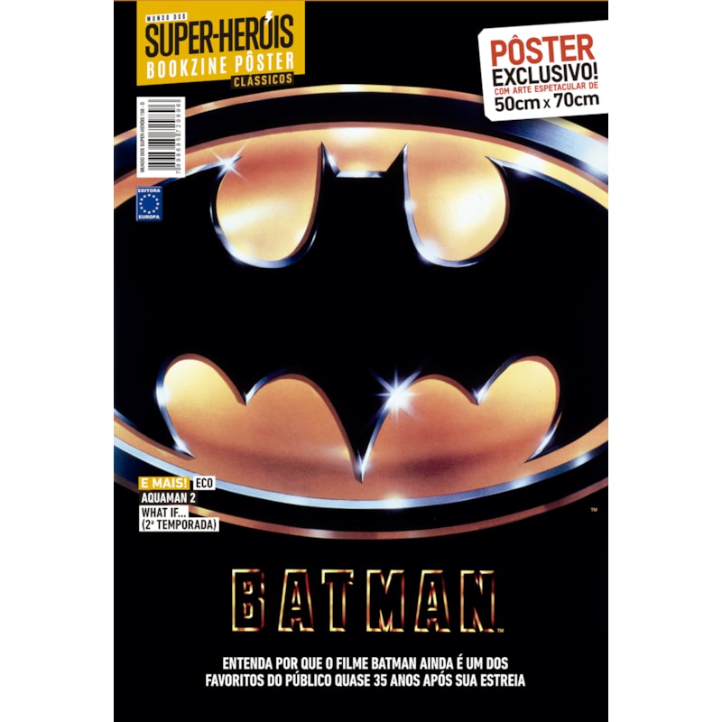 BATMAN 1989 - SUPERPÔSTER MUNDO DOS SUPER-HERÓIS