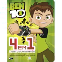 BEN 10 - 4 EM 1 - LIVRO DE DIVERSÃO