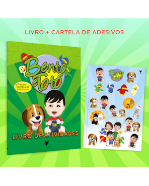 Bento e Totó: Livro de Atividades + cartela de adesivos
