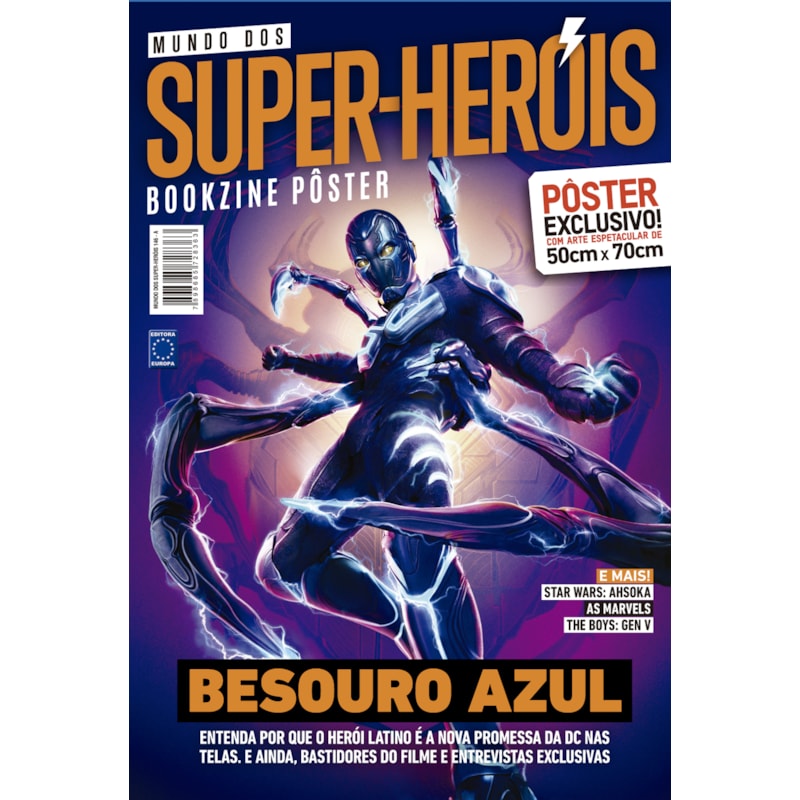 BESOURO AZUL - ARTE B - SUPERPÔSTER MUNDO DOS SUPER-HERÓIS