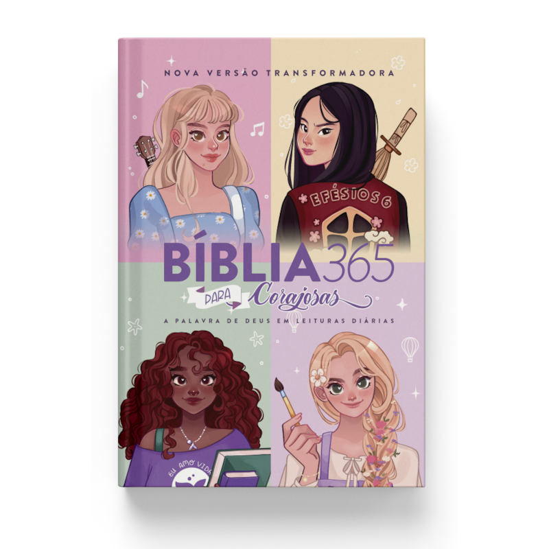 BÍBLIA 365 NVT, LEITURAS DIÁRIAS, LETRA REGULAR, CAPA DURA CORAJOSAS 2: A PALAVRA DE DEUS EM LEITURAS DIÁRIAS
