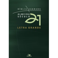 Bíblia a21 letra grande brochura - verde c/ capa cristal 