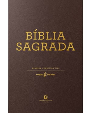 BÍBLIA ACF, CAPA LUXO MARROM, LEITURA PERFEITA