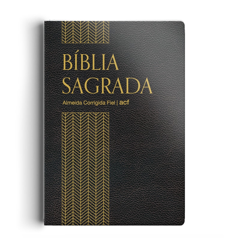 BÍBLIA ACF - CAPA SEMI LUXO PRETA