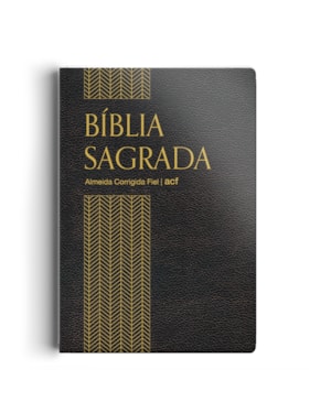 BÍBLIA ACF - CAPA SEMI LUXO PRETA