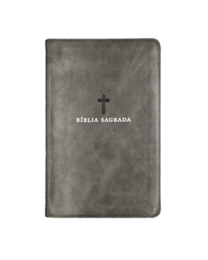 BÍBLIA ACF, LETRA GRANDE, FONTE LEITURA PERFEITA, CAPA LUXO CINZA