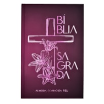 BÍBLIA ACF, SOFT TOUCH, CAPA DURA, CRUZ FLORAL, LEITURA PERFEITA