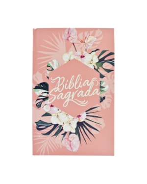 BÍBLIA ACF, SOFT TOUCH, CAPA DURA FLORAL, LEITURA PERFEITA