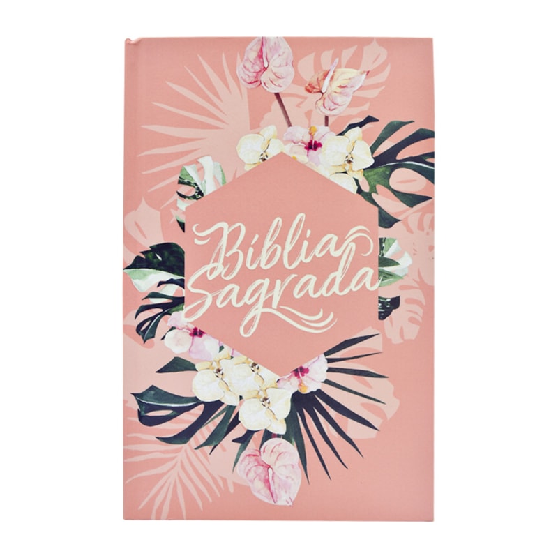 BÍBLIA ACF, SOFT TOUCH, CAPA DURA, FLORAL, LEITURA PERFEITA