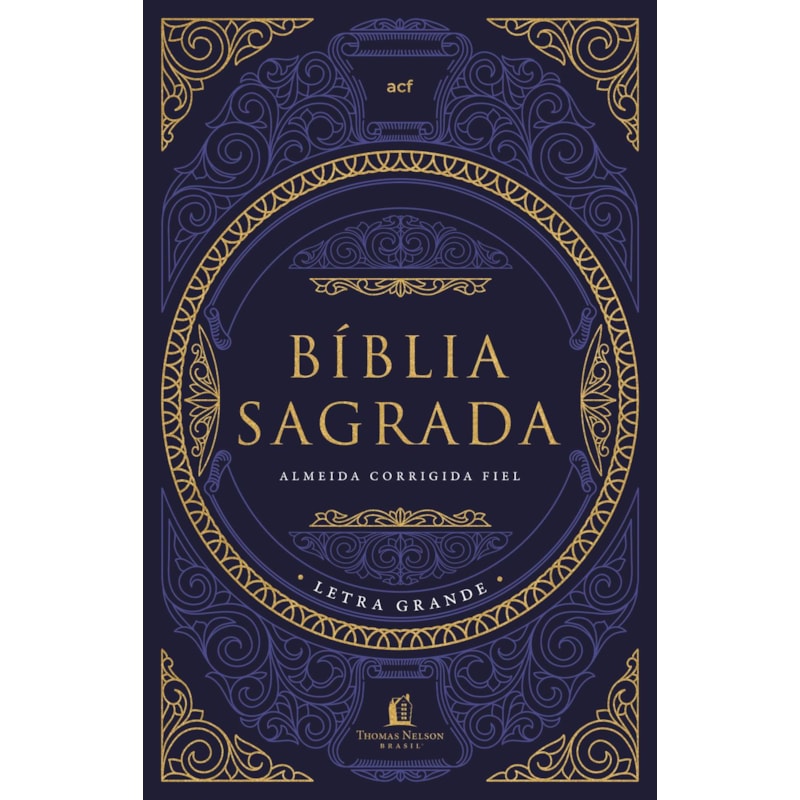 BÍBLIA ACF TESOURO SAGRADO, LETRA GRANDE, CAPA DURA, LEITURA PERFEITA