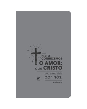 Bíblia AEC - Capa Cinza Cruz