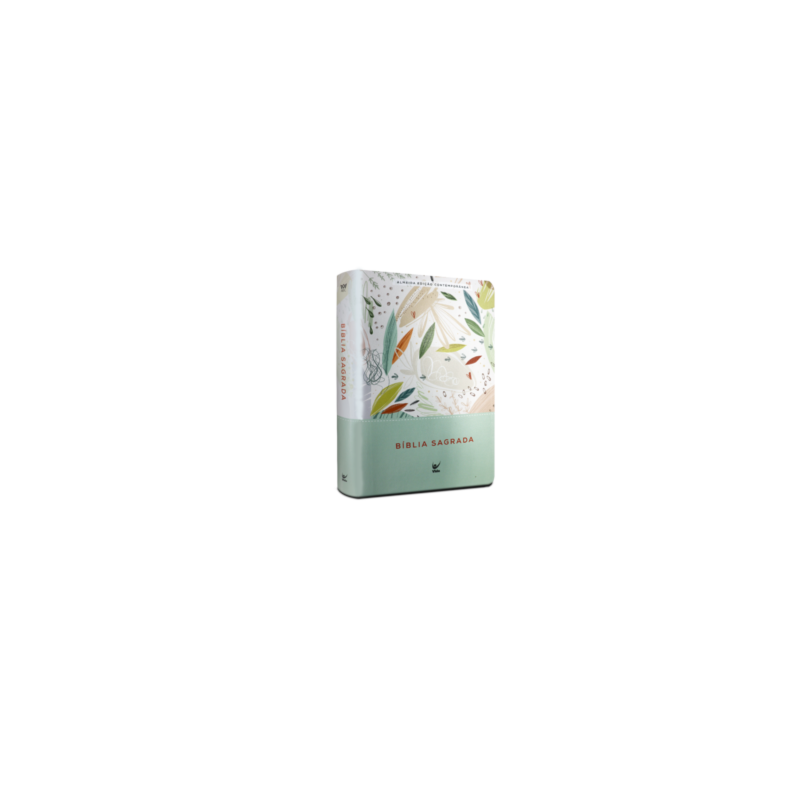 Biblia aec letra gigante pu verde estampada