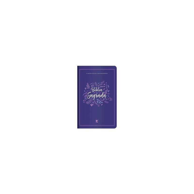 Biblia AEC - Letra Gigante - Roxo Folhas