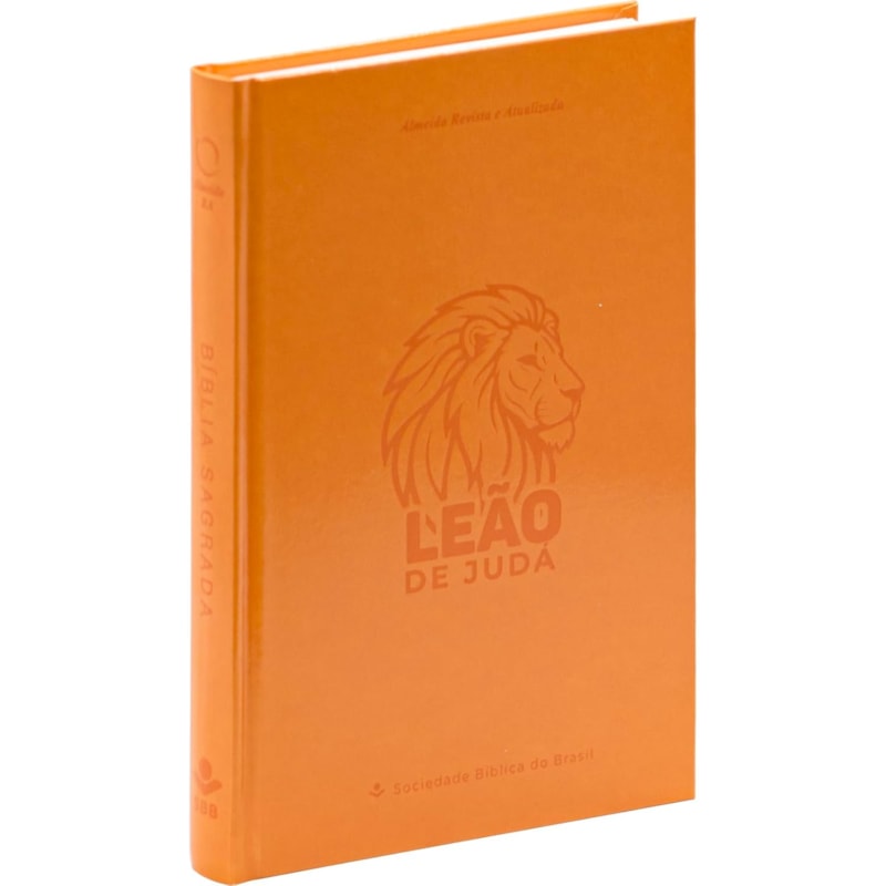BÍBLIA ARA, CAPA DURA LARANJA LEÃO: ALMEIDA REVISTA E ATUALIZADA (ARA)