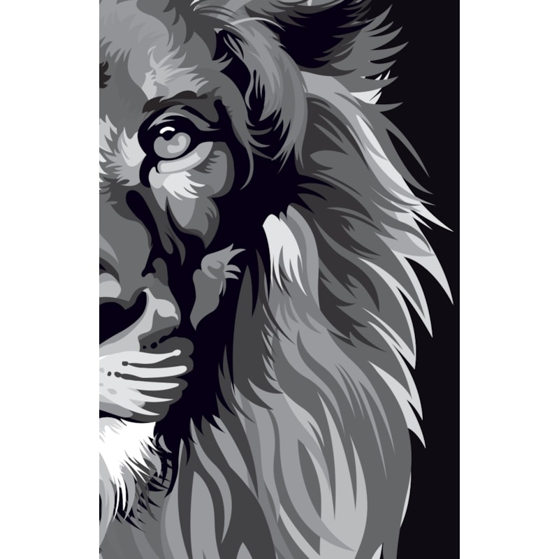 BÍBLIA ARC 860 LION COLORS - BLACK & WHITE - LETRA NORMAL: ALMEIDA REVISTA E CORRIGIDA