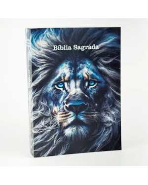 BÍBLIA ARC EVANGELISMO BROCHURA LEÃO AZUL