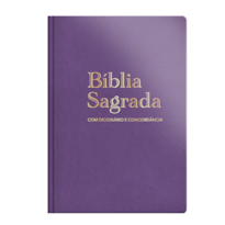 BÍBLIA ARC GRANDE - DICIONÁRIO E CONCORDÂNCIA - LUXO ESPECIAL ROXA