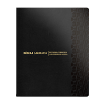 BÍBLIA ARC LEIA E ANOTE - PRETA: CAPA LUXO, LATERAL DOURADA E FITILHO