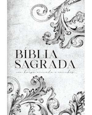 BÍBLIA ARC ORNAMENTOS BRANCA - LETRA GIGANTE: COM HARPA AVIVADA E CORINHOS